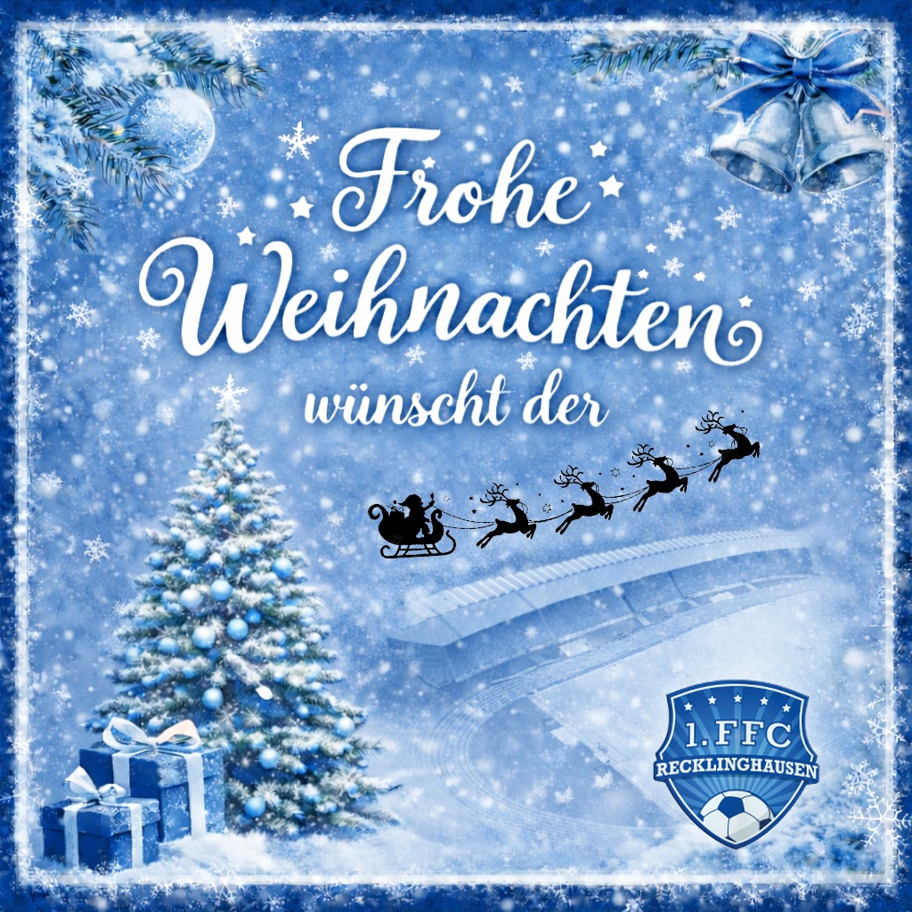 🎄✨ 𝙁𝙧𝙤𝙝𝙚 𝙒𝙚𝙞𝙝𝙣𝙖𝙘𝙝𝙩𝙚𝙣 vom 1. FFC Recklinghausen! ✨🎄

Danke an unsere Spielerinnen 💙⚽, die mit #Herz und #Leidenschaft auf dem Platz stehen und für den FFC alles reinwerfen,
an unsere Trainerteams 🙌 für ihren unermüdlichen #Einsatz 👊🏻
und an unsere #Sponsoren 🤝❤️ für die wertvolle Unterstützung aller Teams im Club über das ganze Jahr hinweg. 💥

Ein ganz besonderer Dank 🙏 geht an unsere ehrenamtlichen Helferinnen und Helfer 💙🤍 – ihr seid das Rückgrat unseres Vereins. 😘

@bele_construction_gmbh 
@derbystar
@mcdonaldsde