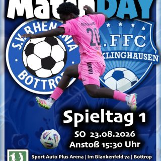 💙🤍 𝙀𝙨 𝙜𝙚𝙝𝙩 𝙡𝙤𝙨 ... 𝙎𝙥𝙞𝙚𝙡𝙩𝙖𝙜 1 𝙍𝙇-𝙒𝙚𝙨𝙩 ⚽️

Liebe Freundinnen und Freunde, liebe Fans des 1. FFC Recklinghausen,

die neue Saison 26/27 startet für uns mit einem #Auswärtsspiel bei den Aufsteigern von @sv_rhenania Bottrop.

Unsere Mädels sind gut vorbereitet 
und voller Vorfreude auf das erste Meisterschaftsspiel.

@caseapartments 
@dombaugmbh
@bauenundleben
@mcdonaldsde
@derbystar